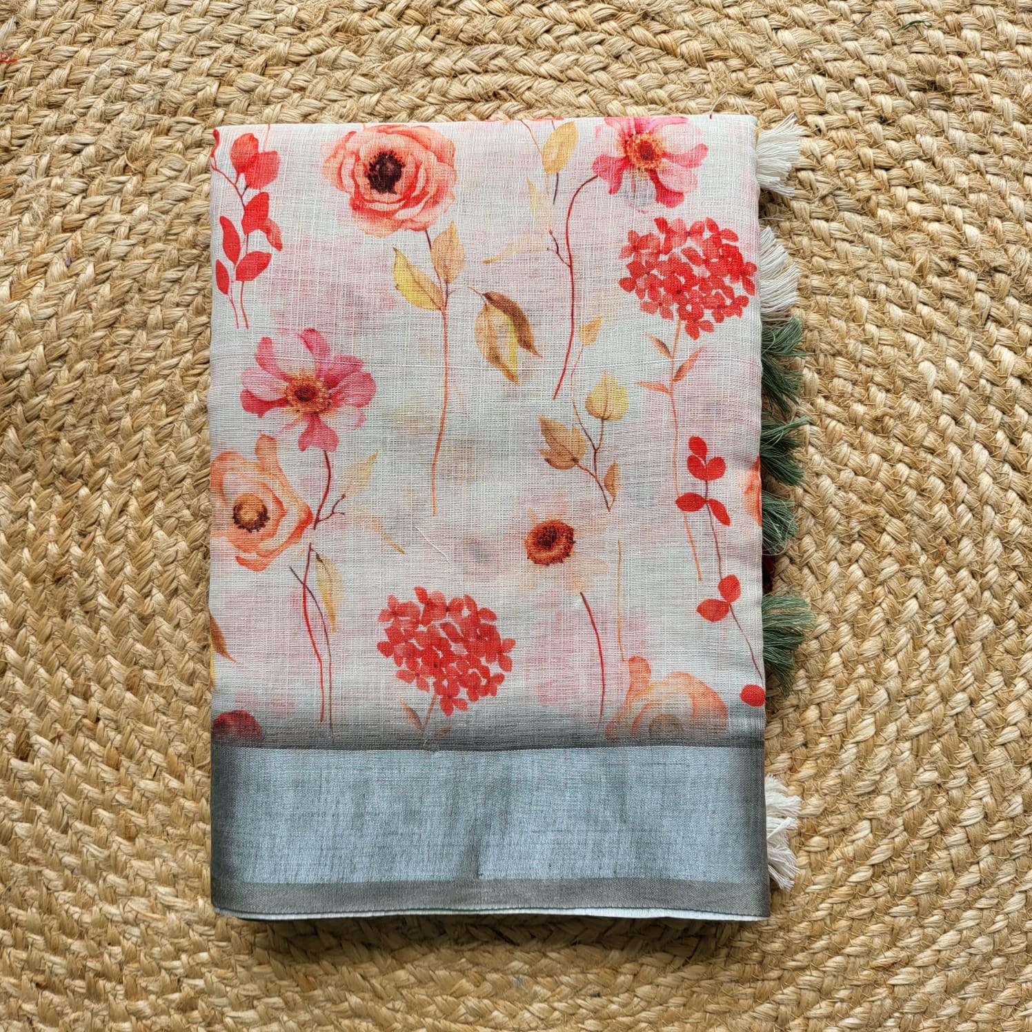 Linen Saree
